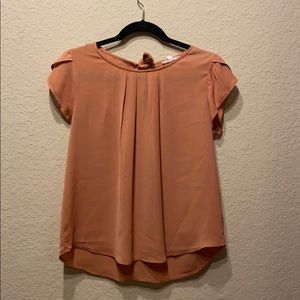 Peach blouse